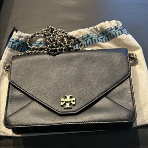 Tory Burch Black Crossbody Bag with Chain Strap